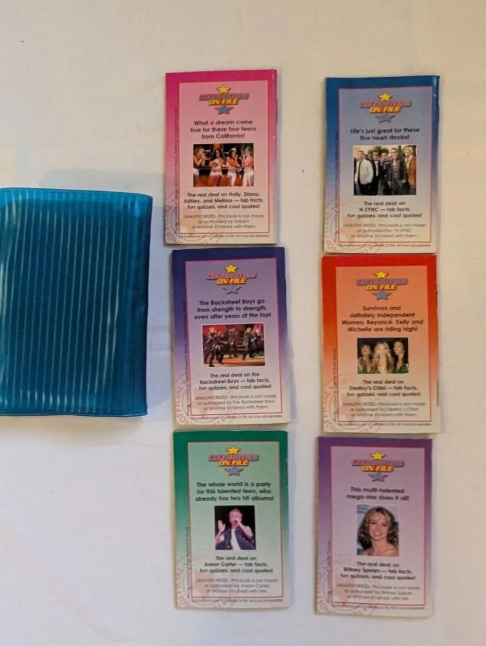 Celebrities On File 1990s Vintage Celebrity Trading Cards Complete Set with Blue